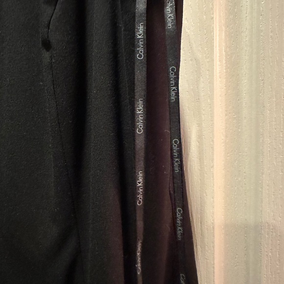 Calvin Klein Black Dress Plus Size LBD with Embellished Neckline - Picture 4 of 10